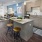 a kitchen with a bar stool