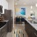 a kitchen with a large island