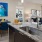 a kitchen with a large island